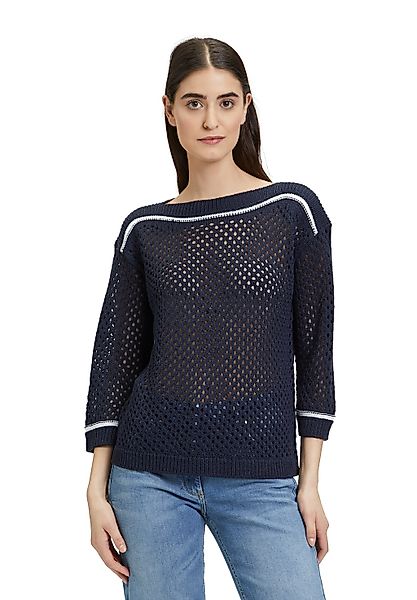 Betty Barclay Strickpullover "Betty Barclay Damen Lochstrick-Pullover mit S günstig online kaufen