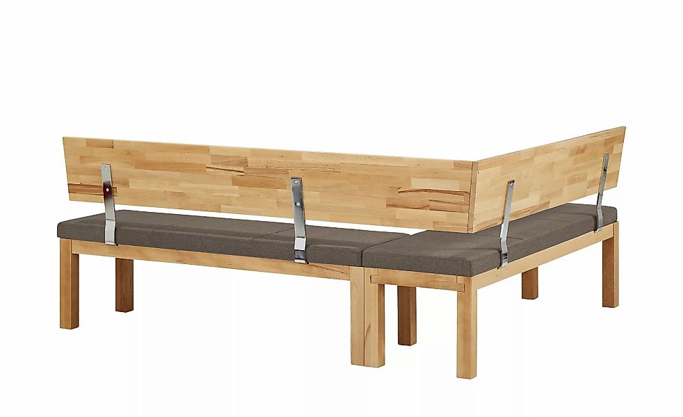 Woodford Eckbank  massiv Melia ¦ braun ¦ Maße (cm): H: 87 Bänke > Eckbänke günstig online kaufen