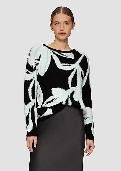 s.Oliver Longpullover Strickpullover Strickpullover mit Intarsienmuster günstig online kaufen