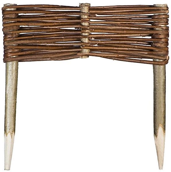 sunnypillow Beetbegrenzung Beeteinfassung aus Weide Weidenzaun Rasenkante P günstig online kaufen