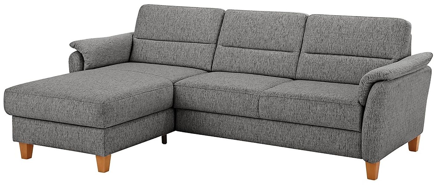 Home affaire Ecksofa "Palmera L-Form, B: 244 cm" optional Bettfunktion & Be günstig online kaufen
