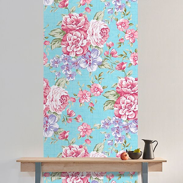 queence Vinyltapete »Fentje«, bedruckt-Motiv-botanisch-floral-gemustert-nat günstig online kaufen