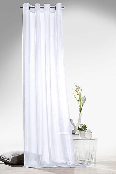 Weckbrodt Vorhang "Klara" Ösen 1 Stk. tlg. Wildseiten-Optik, halbtransparen günstig online kaufen