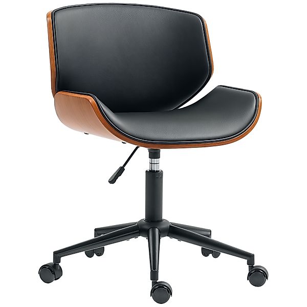 HOMCOM Homeoffice Stuhl Schreibtischstuhl aus Kunstleder höhenverstellbar D günstig online kaufen