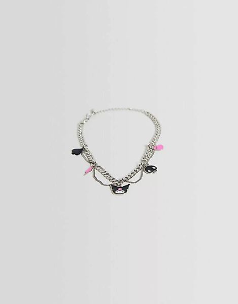 Bershka Halskette Kuromi Damen Silber günstig online kaufen
