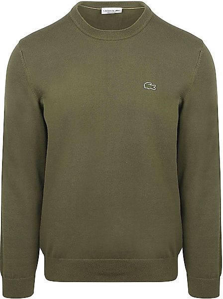 Lacoste Sweater Crewneck Olive - Größe M günstig online kaufen