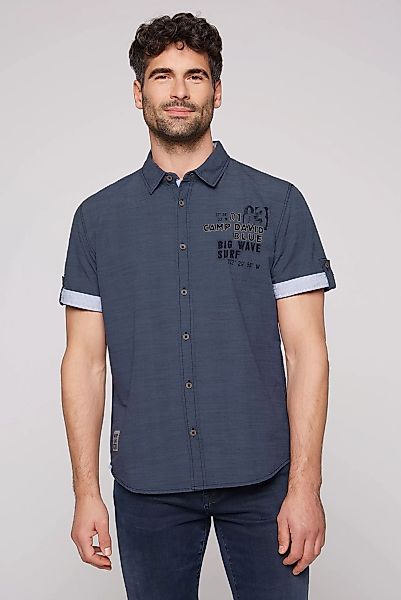 CAMP DAVID Kurzarmhemd mit feinen Pin-Stripes günstig online kaufen