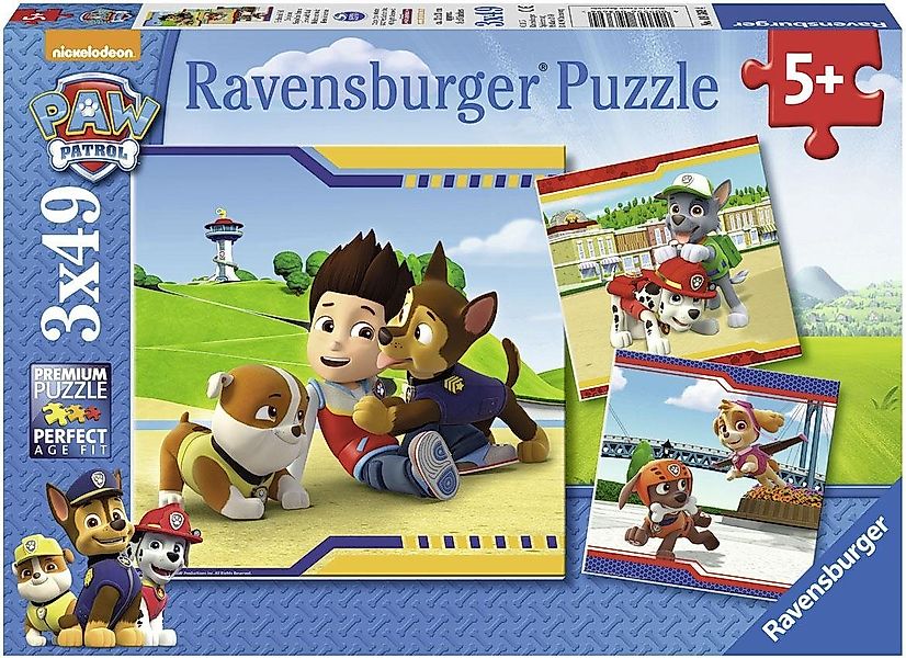 Ravensburger Puzzle PAW Patrol Helden mit Fell, 147 Puzzleteile, Made in Eu günstig online kaufen