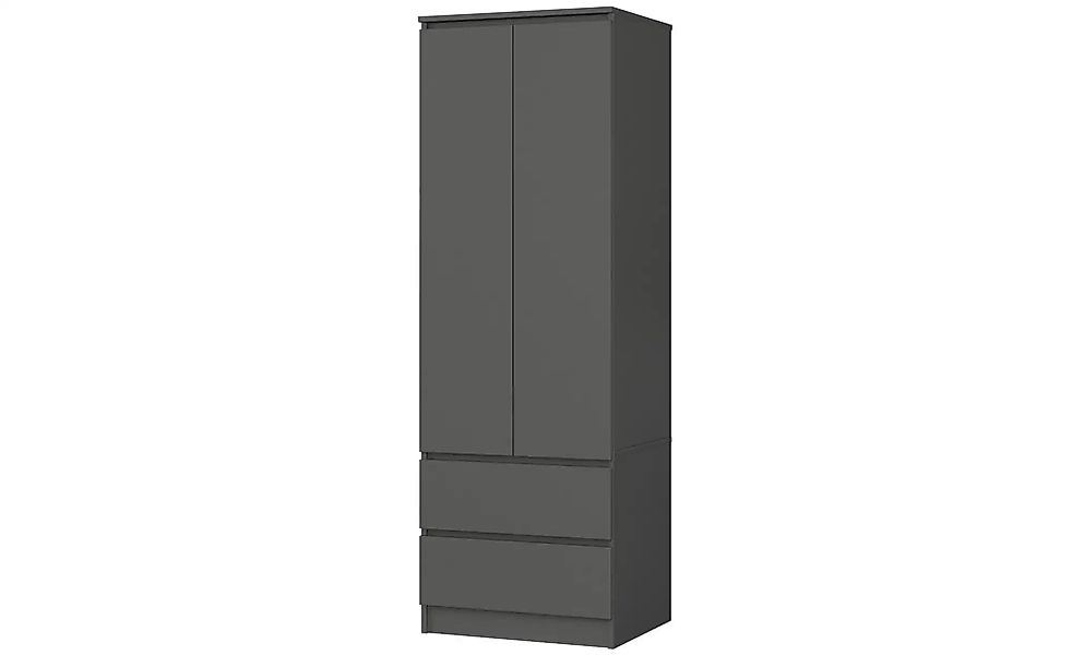 Drehtürenschrank mit 2 Schubladen Sina ¦ grau ¦ Maße (cm): B: 60 H: 180 Sch günstig online kaufen