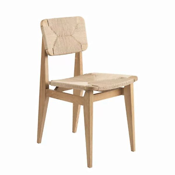 Stuhl C-Chair holz natur / Papierkordel - Neuauflage 1947 - Gubi - Holz nat günstig online kaufen