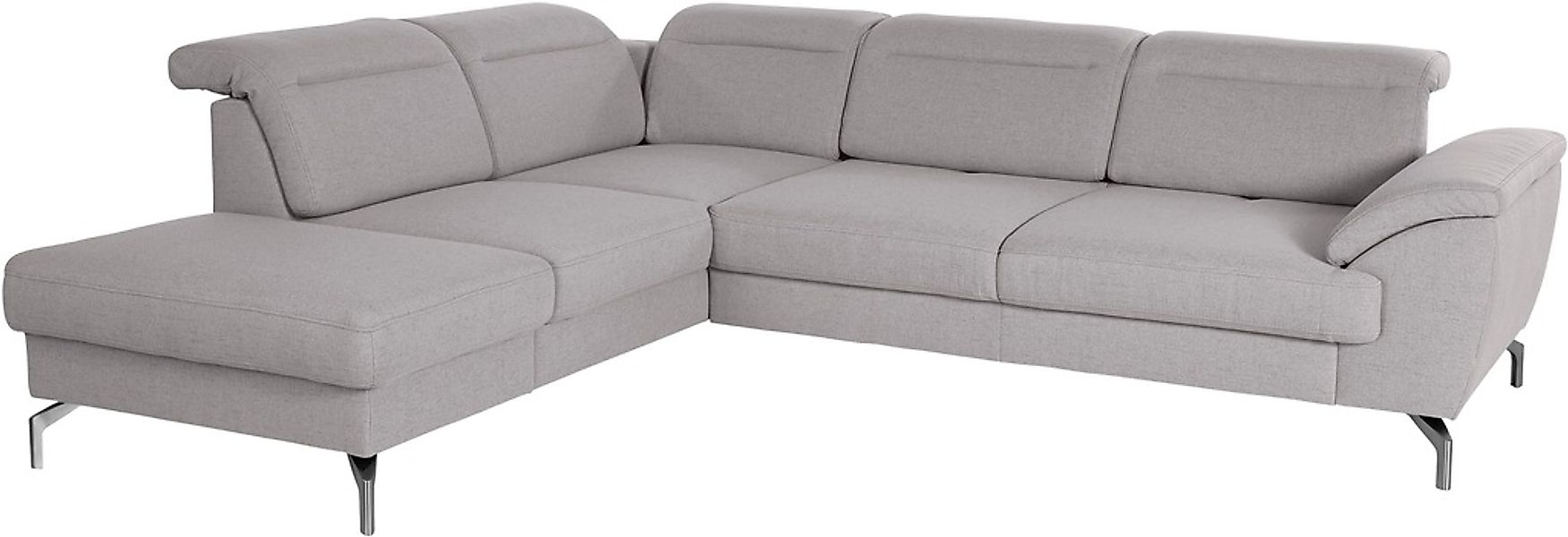 sit&more Ecksofa »Percy L-Form«, 15 cm Fußhöhe, Sitztiefenverstellung, wahl günstig online kaufen