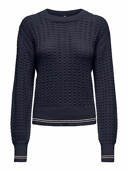 ONLY Strickpullover "ONLASA LS DETAIL O-NECK CC KNT" günstig online kaufen