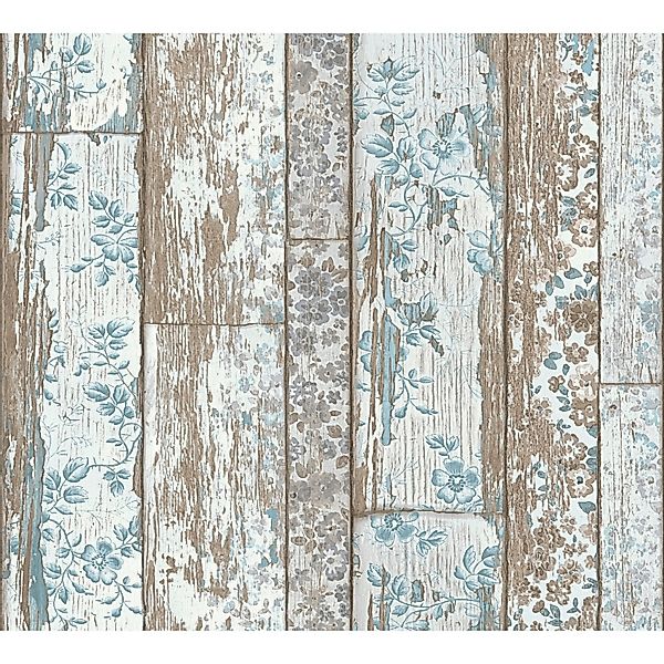 Bricoflor Vintage Tapete in Holzoptik Vliestapete mit Holzbretter Design im günstig online kaufen