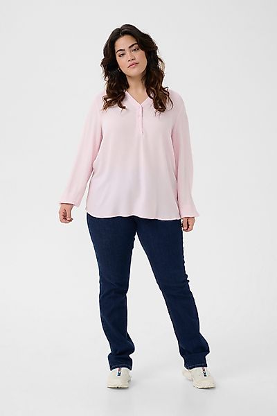KAFFE Curve Langarmbluse Langarm-Bluse KCmahlena Große günstig online kaufen