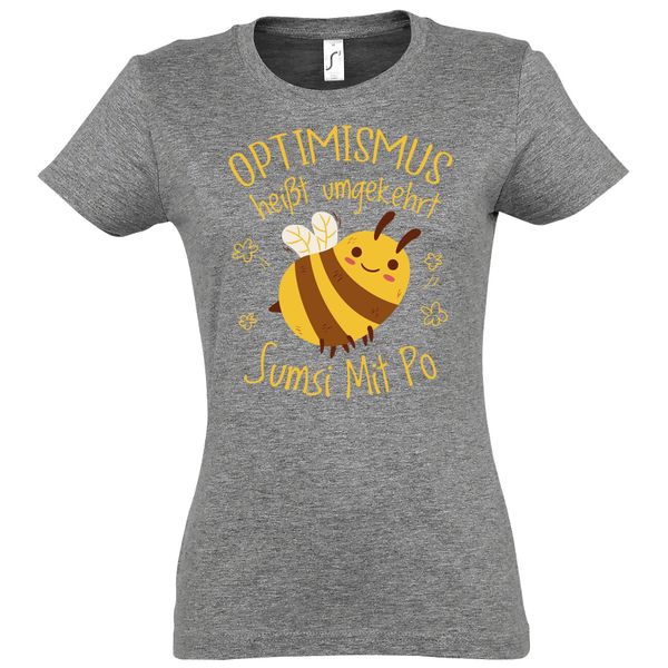 Youth Designz T-Shirt Optimismus heißt umgekehrt günstig online kaufen