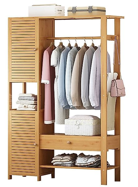 WAOHO Kleiderständer Kleiderschrank, Kleiderständer mit Schrank günstig online kaufen