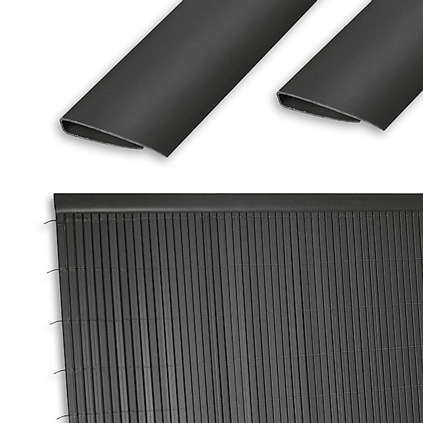 Ribelli Balkonsichtschutz PVC Abschlussleiste, 100 cm, günstig online kaufen