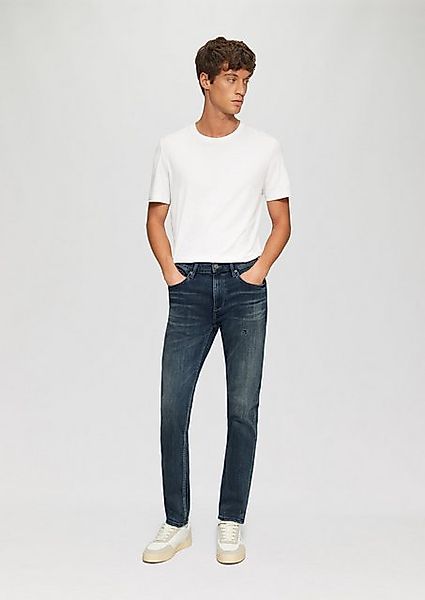 s.Oliver Stoffhose Jeans Nelio / Slim Fit / Mid Rise / Slim Leg Blende günstig online kaufen