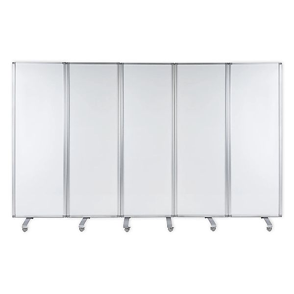 KARAT Mobile Trennwand Fünfteiliges Whiteboard Magnetisch 180 x 300 cm günstig online kaufen