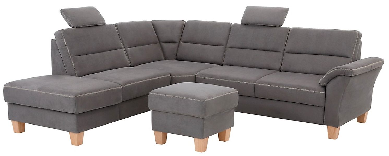 Home affaire Ecksofa »Soleo L-Form«, komfortabel durch Trapezecke mit Relax günstig online kaufen