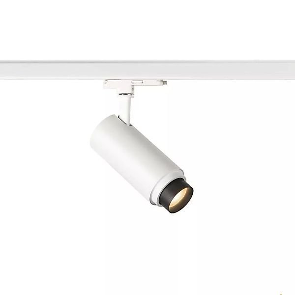 LED 3 Phasen Spot Numinos Zoom in Weiß und Schwarz 20W 1800lm 3000K DALI günstig online kaufen