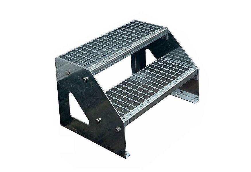 Kaminbau Mierzwa Außentreppe Premium Treppe Verzinkt mit oder ohne Geländer günstig online kaufen