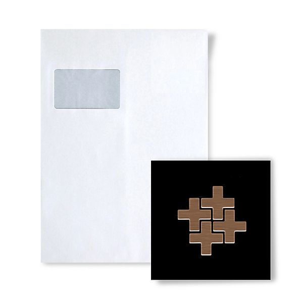 ALLOY Mosaik MUSTER S-Swiss Cross-Ti-AB Swiss Cross Titan Amber Gebürstet günstig online kaufen