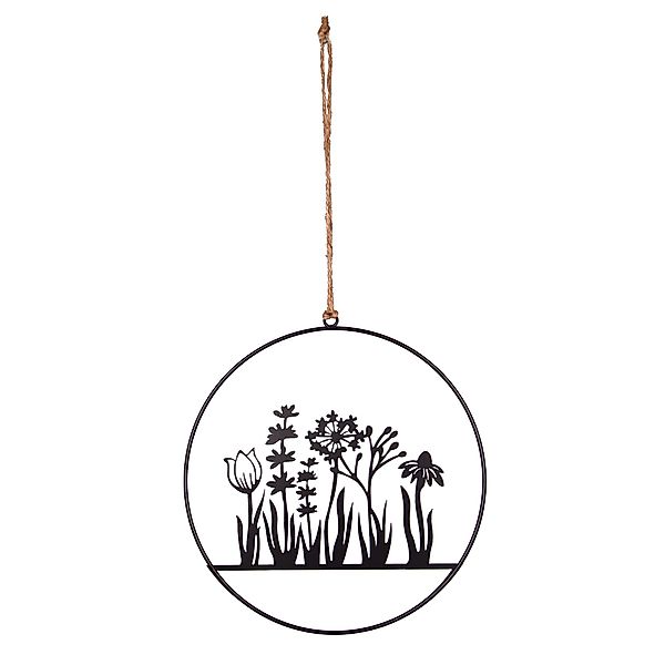 UNUS HOME Wanddekoobjekt Aufhänger Blumenornament (25cm), günstig online kaufen