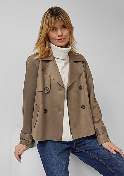 s.Oliver Funktionsjacke Outdoor-Jacke Cabanjacke im Relaxed Fit in Veloursl günstig online kaufen