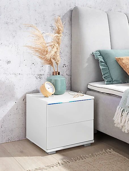 priess Nachtkommode mit LED-Beleuchtung und Push-to-open günstig online kaufen