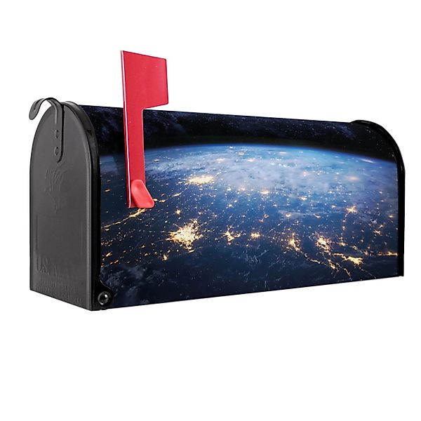 Banjado Amerikanischer Briefkasten Schwarz 48x22x16cm US Mailbox Letterbox günstig online kaufen