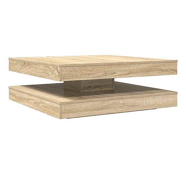 vidaXL Couchtisch Couchtisch 360-Grad Drehbar Sonoma-Eiche 90x90x34,5 cm (1 günstig online kaufen