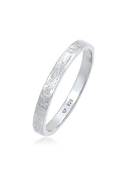 Elli Fingerring Bandring Partnerring Basic Organic Look 925 Silber günstig online kaufen
