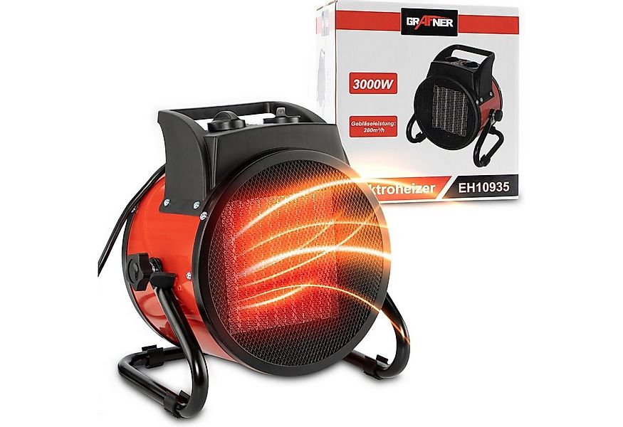 Grafner Heizgerät Heizgerät Elektroheizer Heizstrahler 3000 Watt Bauheizer, günstig online kaufen