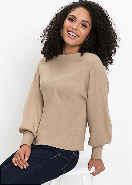 bonprix Strickpullover "Oversize-Pullover aus Viskose-Mix" toller Viskose-M günstig online kaufen