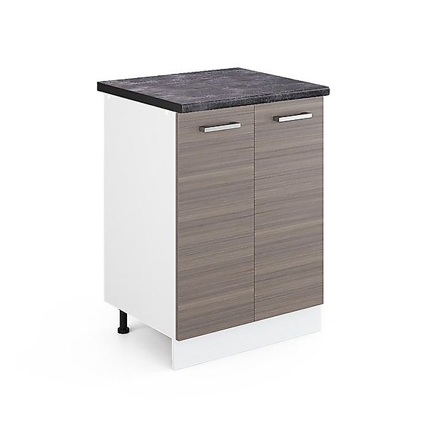 Vicco Unterschrank R-Line, Grau/Weiß, 60 cm, günstig online kaufen