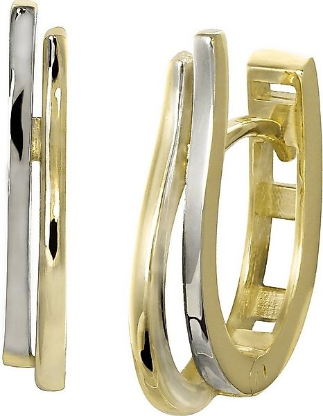 GoldDream Paar Creolen GoldDream Creole Wellen zweifarbig (Creolen), Damen günstig online kaufen