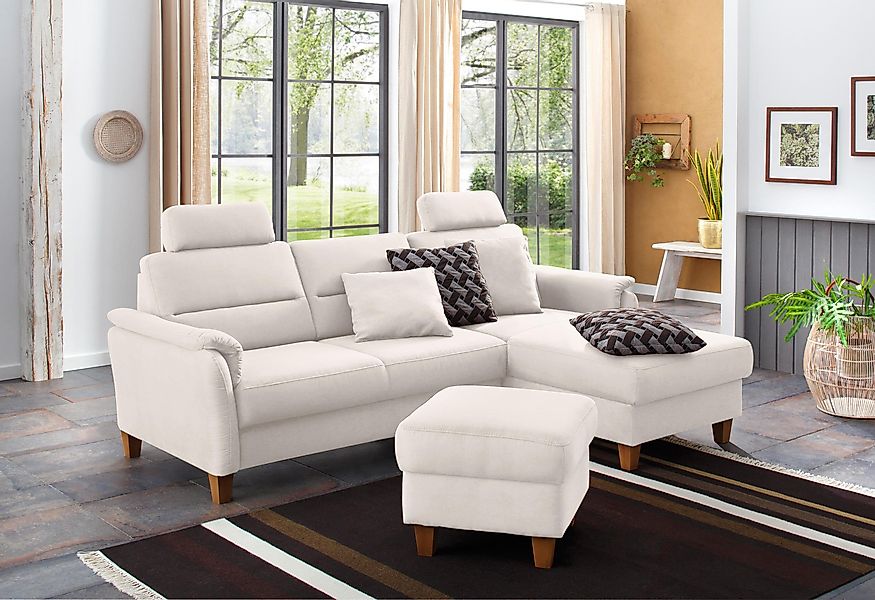 Home affaire Ecksofa Palmera L-Form, Federkern, günstig online kaufen