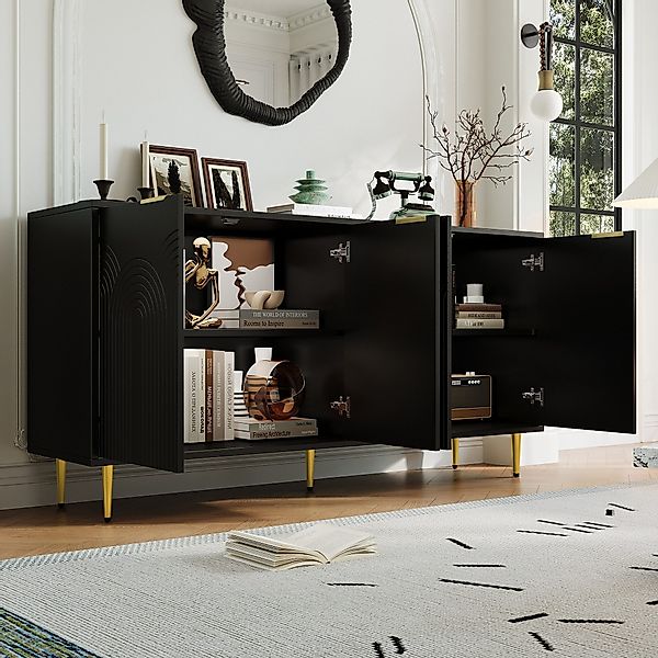 REDOM Sideboard Moderne Esszimmerschrank (mit 4 günstig online kaufen