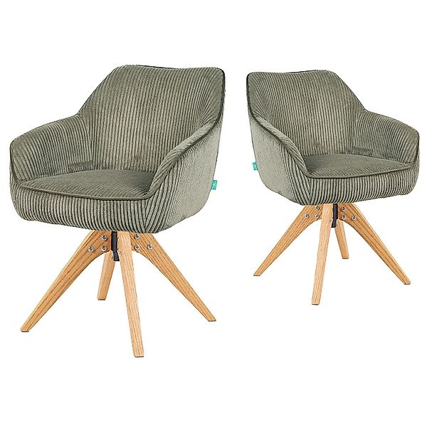 DUBI Möbel Polsterstuhl Mika-Finn 2er-Set, Federkern, günstig online kaufen