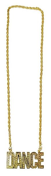 Das Kostümland Kostüm Goldene Disco Halskette DANCE günstig online kaufen