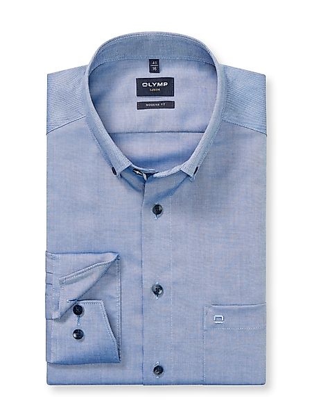 OLYMP Langarmhemd "Luxor", modern fit, Businesshemd, Button-down-Kragen günstig online kaufen