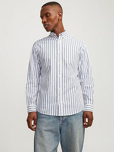 Jack & Jones Langarmhemd Einfarbiges Plus Size Übergrößen Business JJEOXFOR günstig online kaufen
