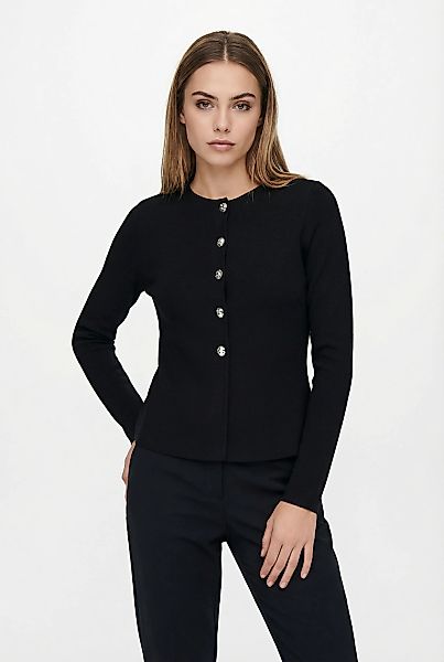 ONLY Strickjacke "ONLMELLI LIFE LS ONECK BUT CARDI RP KNT" günstig online kaufen