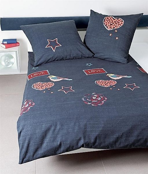 Janine Jugendbettwäsche Janine Biber Feinbiber Bettwäsche 135x200 Davos Her günstig online kaufen