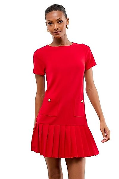 LIPSY Plisseekleid Lipsy Mini-Etuikleid mit Knopfdetails, Regular (1-tlg) günstig online kaufen
