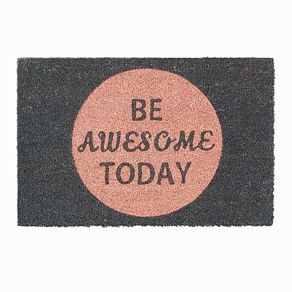 relaxdays Fußmatte Kokos BE AWESOME, Höhe: günstig online kaufen