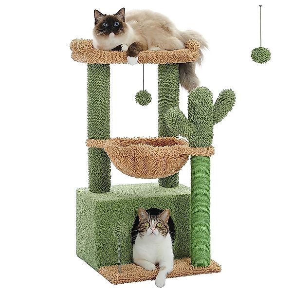 Purpurra Kratzbaum Kaktus Katzenbaum mit Hängematte günstig online kaufen