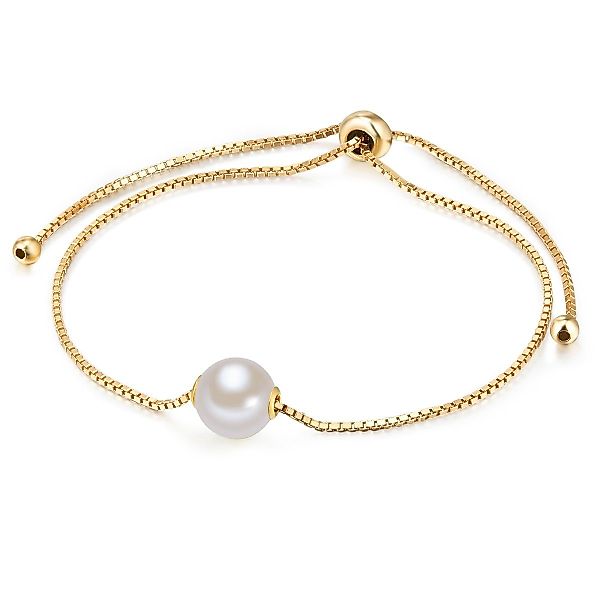Valero Pearls Silberarmband gelbgold, aus Süßwasserperlen günstig online kaufen