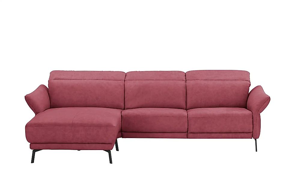 Wohnwert Ecksofa Leder Bellana ¦ rot ¦ Maße (cm): B: 285 H: 101 T: 161 Pols günstig online kaufen